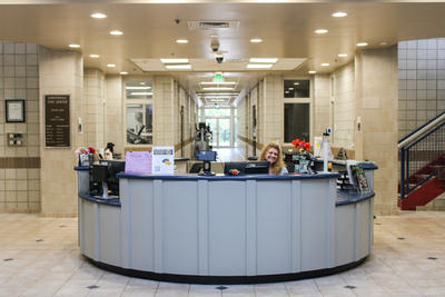 Civic Center Welcome Desk 